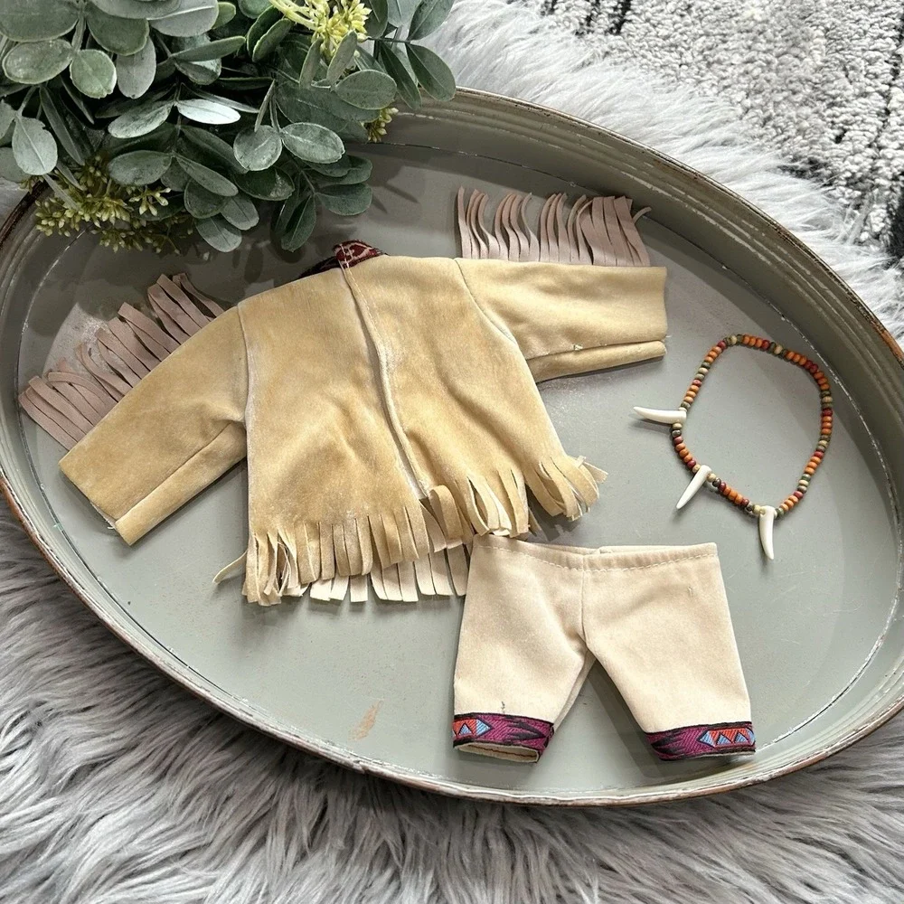 Native American Inspired Three Piece Doll Heritage Outfit Set‎